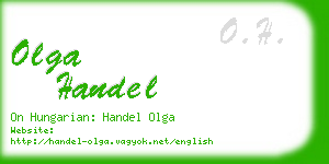 olga handel business card